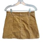 Urban Outfitters BDG Corduroy Mini Skirt Size: 4 Mustard Yellow Color Photo 4