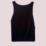 NWOT Live 2 Lounge Black Square Neck Ribbed Lounge Tank Photo 1