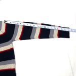 Italian Striped Wool Sweater Americana Crew Neck Long Sleeve Multi Size XS Photo 4