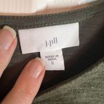 J.Jill Womens Midi Olive Green Short Sleeve Comfy Dress Size Small Career Wear Green Photo 4