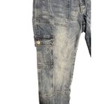 KanCan Avery Straight Leg High Rise Cargo Jeans size 11/29 Blue Photo 1
