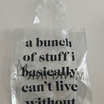 MINKPINK  Clear Shoulder Bag “A Bunch of Stuff I Basically Can’t Live Without” Photo 0