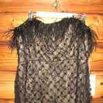 Mac Duggal  68140 Womens Black Embellished Feather Strapless Column Dress Photo 7