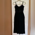 Lulus Leeta Black Swiss Dot Lace Wide Leg Jumpsuit Size XS Photo 5