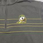 Captivating Oregon Ducks Mens XL Gray 1/4 Zip Pullover Photo 2