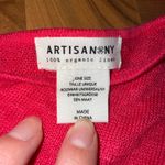 Artisan NY Linen Poncho Top Hot Pink Organic One Size poncho vacation cover up Photo 3