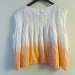 Free People  Womens Little Bit of Something Ombre Blouse Pink Combo New Small Photo 8