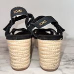Toms Women's Black Suede Willow Espadrille Sandals size US 10 Photo 5