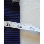 Title Nine Title Nine Pullover Navy Knit Hoodie with Patterned Hood Size M Photo 7