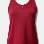 Torrid Red Dream Fleece Plush Notch Front Sleeveless Lounge Sleep Tank - size 1 Photo 8