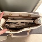 Bueno New Collection Purse Light Grey with Gold Hardware Cute & Flower Accent Photo 2