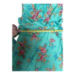 Vintage 60s 70s green floral maxi dress Size Small Photo 6