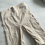 Sage  Collection‎ Creme Ribbed Biker Shorts Photo 1