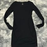 Sonoma NWOT  maternity small form fitting black dress - casual long sleeve Photo 0