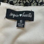 Sequin Hearts Black Lace Crop Top Sleeveless Party‎ Tank Blouse Sexy Festival Size 15 Jr Photo 9