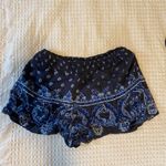 Angie Blue Design Flowy Shorts  Photo 1