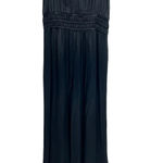 Anthropologie  The Somerset Jumpsuit Black‎ Satin Wide Leg Short Sleeve Black XS Photo 5