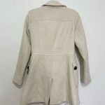 Bebe Vintage  white tweed coat jacket size medium Photo 3
