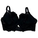 Savage X Fenty Savage Not Sorry Lightly Lined Lace Balconette Bra 38DDD Black Photo 12