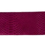 Valerie Stevens NEW  Purple Mock Croc Textured Leather Clutch Bag Handbag Photo 2