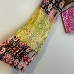 Free People NWT  Walk That Way Mix Print Corset Cropped Bell Sleeves Top Medium Photo 9