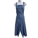 Copper Key  Blue Sleeveless Square Neck Wide Leg Denim Jumpsuit Womens XL Photo 1