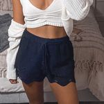 Abercrombie & Fitch Black Crochet Shorts  Photo 0