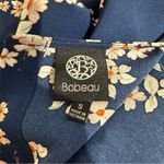 Bobeau NWOT Midi Dress Open Back Floral Blue Pink Size Small Photo 4