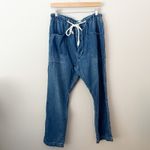 Articles of Society | Denim Look Slouchy Drawstring Pants Medium Wash | SIze XL Photo 1