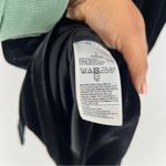 Banana Republic Banana‎ Republic Black Plush Velvet Twisted Faux Wrap Midi Sheath Dress Photo 8