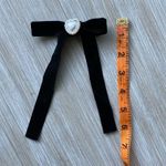 Black Heart bow coquette hair clip Photo 5