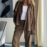 Djerf Avenue  On The Go Shirt Mocha Photo 1