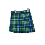 We Wore What Green Blue Classic Plaid Tennis Skirt NWT Size 2 Photo 4