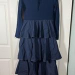 Something Navy Tiered Maxi Dress Photo 0