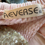 Reverse  Maxi Dress Size M Multi-color fairy Floral‎ Sequin Photo 3