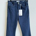 frame denim Frame Dark Blue Denim Le One Flare High Rise Jeans Women's 2 NWT Photo 1
