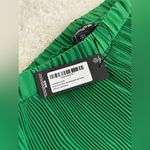 Pretty Little Thing PLT bright green plisse high waisted wide leg trousers Photo 1