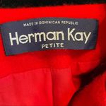 Vintage Herman‎ Kay Petite Wool Blend Coat Red Black Size 4P Photo 1