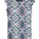 Xhilaration Colorful Kaleidoscope Abstract Print Cap Sleeve Shift Dress Medium Photo 0