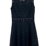 Trixxi Xs black mini dress crochet overlay lined mini dress xs black dress fall Photo 1
