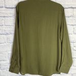 Frye  Addie Western olive green button down top NWT Photo 3