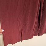 & Other Stories & other stories Ribbed Wide Leg Maroon Wine Pants- Size XS Photo 4