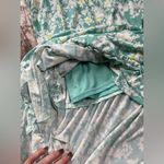 No Boundaries NoBo Long Flower Pattern Spaghetti Strap Dress Size LG 11/13 Photo 3