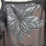 Hunter Bell Leather and lace  Black Mesh classy sexy sz 0 Photo 3