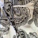 White House | Black Market  Paisley Black White Pleated Maxi‎ Skirt SIZE 8 Photo 8
