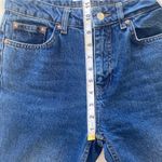 We The Free People High Rise Dark Wash Mom Jeans Tapered Straight Leg Size 26 Photo 7