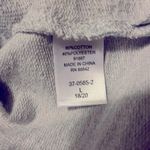 Woman Within long sleeve pull on crew neck gray with gold polka dots lsweatshirt Photo 5