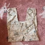 Anthropologie  The Wanderer Pants Women's 25 Green Linen Blend Cargo Stretch Y2K Photo 4