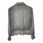 Cloth & Stone Anthropologie Gray Button-Down Shirt Long Sleeve Women Size XS Photo 4