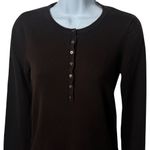 Ralph Lauren Y2K Polo  Chocolate Brown Ribbed Long Sleeve Capsule Bella Swan M Photo 2